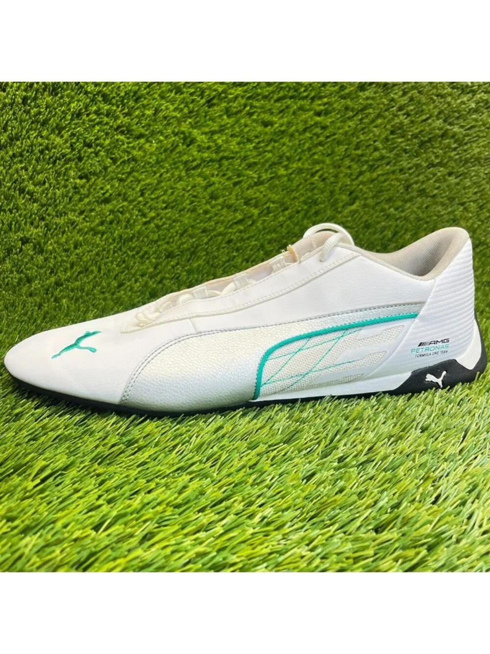 Puma Mercedes AMG Petronas R-Cat Mens Size 14 White Athletic Shoes Sneakers